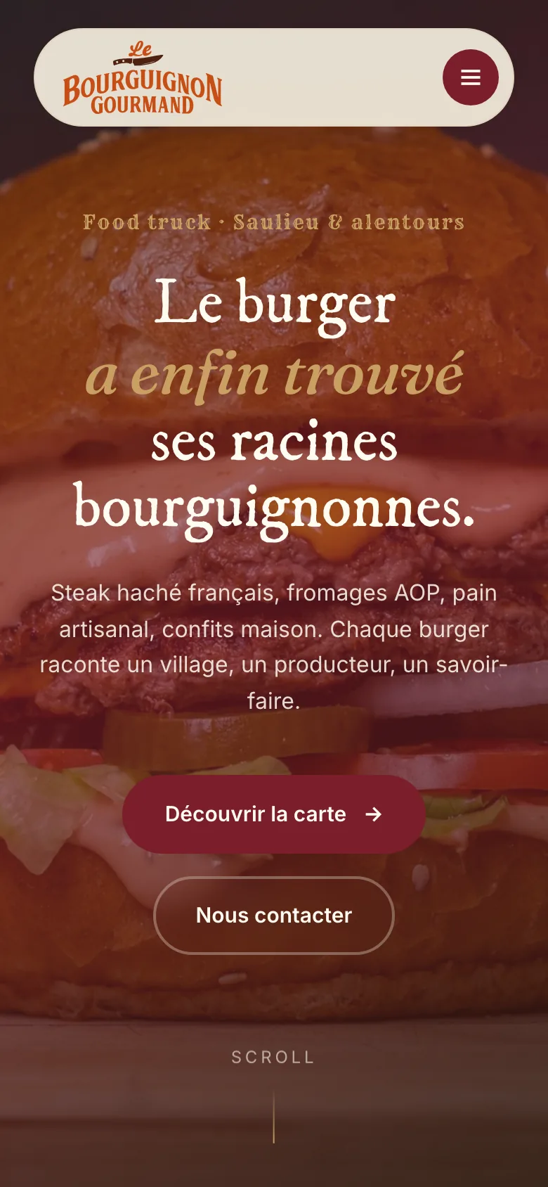 L’accueil sur téléphone