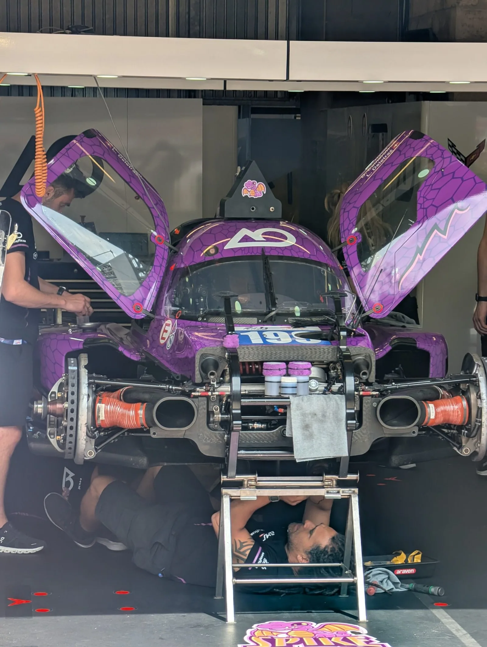 Un stand de course pendant l’événement