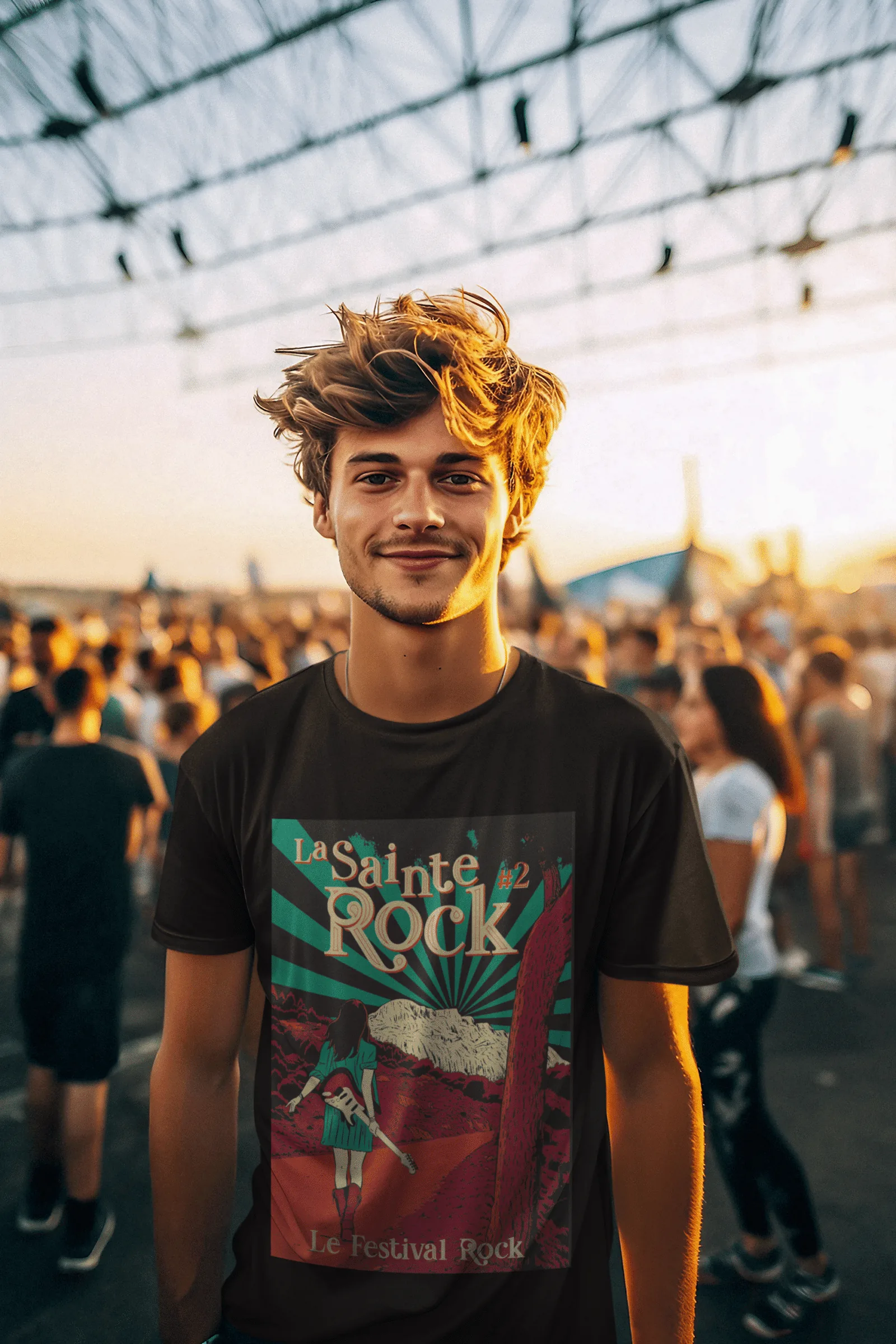 Le bracelet du festival au poignet d’un festivalier